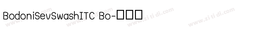 BodoniSevSwashITC Bo字体转换